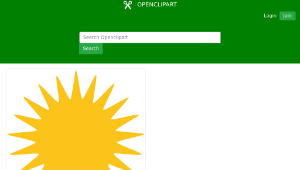 openclipart圖庫：Yazidi Sun 21 Rays-資源代表圖