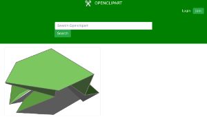 openclipart圖庫：Origami jumping frog縮圖