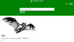 openclipart圖庫：bat縮圖