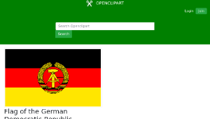 openclipart圖庫：Flag of the German Democratic Republic-資源代表圖