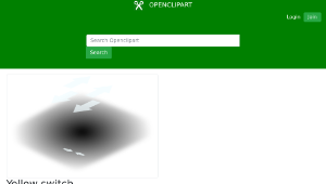 openclipart圖庫：Yellow switch縮圖
