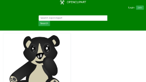 openclipart圖庫：Oso / Bear縮圖
