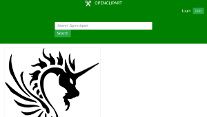 openclipart圖庫：Tribal Dragon 45縮圖