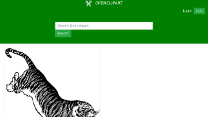 openclipart圖庫：Jumping Tiger-資源代表圖