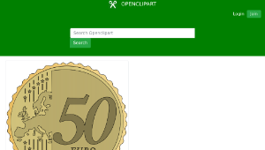 openclipart圖庫：50 euro cent縮圖