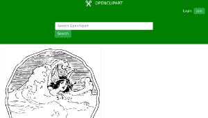 openclipart圖庫：waves personified縮圖