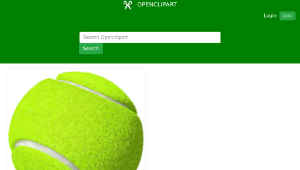 openclipart圖庫：Pelota de tenis縮圖