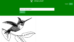 openclipart圖庫：hummingbird縮圖