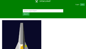 openclipart圖庫：Single-Seater Space Craft縮圖