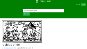 openclipart圖庫：rabbit's bride縮圖