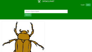 openclipart圖庫：chafer bug-資源代表圖