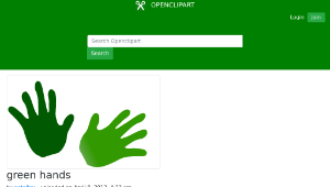 openclipart圖庫：green hands縮圖