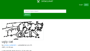 openclipart圖庫：ugly cat-資源代表圖