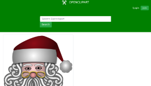 openclipart圖庫：Santa 1-資源代表圖
