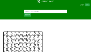 openclipart圖庫：Jigsaw Puzzle A4 10 x 10 -資源代表圖