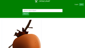 openclipart圖庫：ripe persimmon縮圖