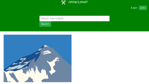 openclipart圖庫：Mount Everest縮圖