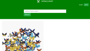 openclipart圖庫：A swarm of butterflies-資源代表圖