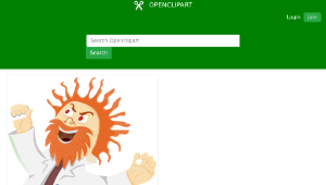 openclipart圖庫：Mad scientist縮圖