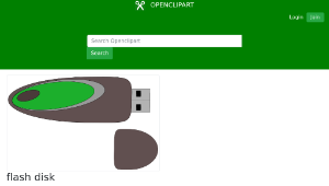 openclipart圖庫：flash disk-資源代表圖