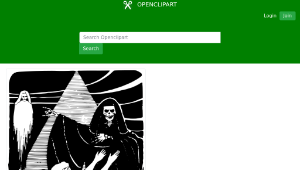 openclipart圖庫：Grim Reaper Waits for No One縮圖