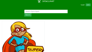 openclipart圖庫：Super Mom縮圖