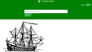 openclipart圖庫：Genoese Carrack 16th century縮圖