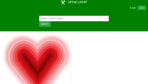openclipart圖庫：Heart (with deep)-資源代表圖