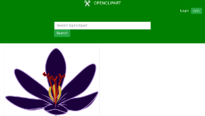 openclipart圖庫：Crocus Blossom縮圖