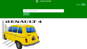 openclipart圖庫：Renault 4TL縮圖