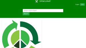 openclipart圖庫：Eco Peace 001縮圖