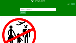 openclipart圖庫：stop deportation縮圖