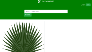 openclipart圖庫：Sabal leaf-資源代表圖