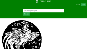 openclipart圖庫：cock-a-doodle-doo縮圖