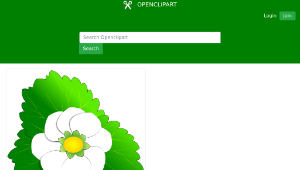 openclipart圖庫：Strawberry Flower-資源代表圖