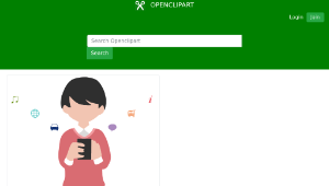 openclipart圖庫：Man Using Smartphone-資源代表圖