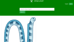 openclipart圖庫：Sea snake-資源代表圖