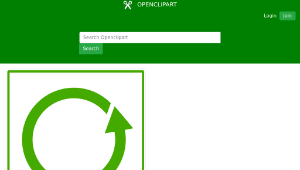 openclipart圖庫：eco green recycle icon縮圖