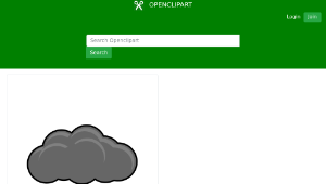 openclipart圖庫：Thundercloud-資源代表圖