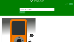 openclipart圖庫：netalloy music player-資源代表圖