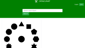 openclipart圖庫：polygons stars and the circle-資源代表圖