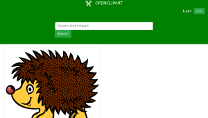 openclipart圖庫：hedgehog - coloured-資源代表圖