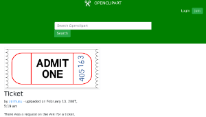 openclipart圖庫：Ticket縮圖