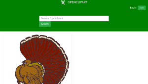 openclipart圖庫：turkey and harvest-資源代表圖