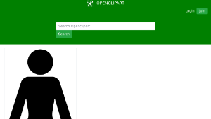 openclipart圖庫：Female Symbol Silhouette-資源代表圖