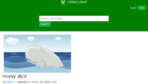 openclipart圖庫：moby dick-資源代表圖