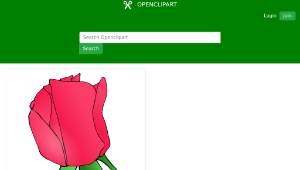 openclipart圖庫：Rose縮圖