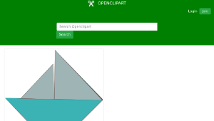 openclipart圖庫：Origami sailboat-資源代表圖