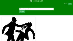 openclipart圖庫：Men in Suits Punch!-資源代表圖