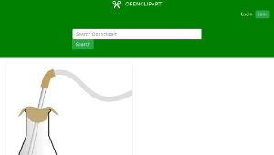 openclipart圖庫：Bubbling erlenmeyer-資源代表圖